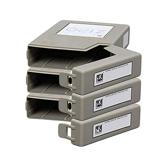 iMBAPrice IC-3.5-HDD-Gray New Zipo (3.5" inches) Stackable Hard Drive Protector Case (Pack of 3) - HDD, Grey