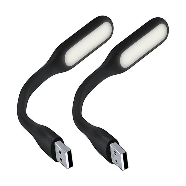 Set of 2 piece Mini USB LED Light Adjust Angle / bendable Portable Flexible  USB Light with usb for power bank PC Laptop Notebook Computer keyboard