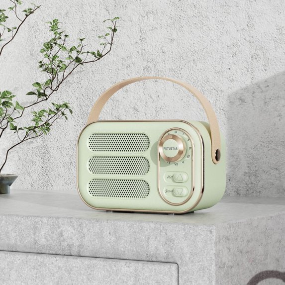 iMESTOU Deals Clearance Multifunctional Mini Portable FM Radio Wireless Speaker USB TF AUX Indoor Outdoor Retro-Design Wireless Speaker