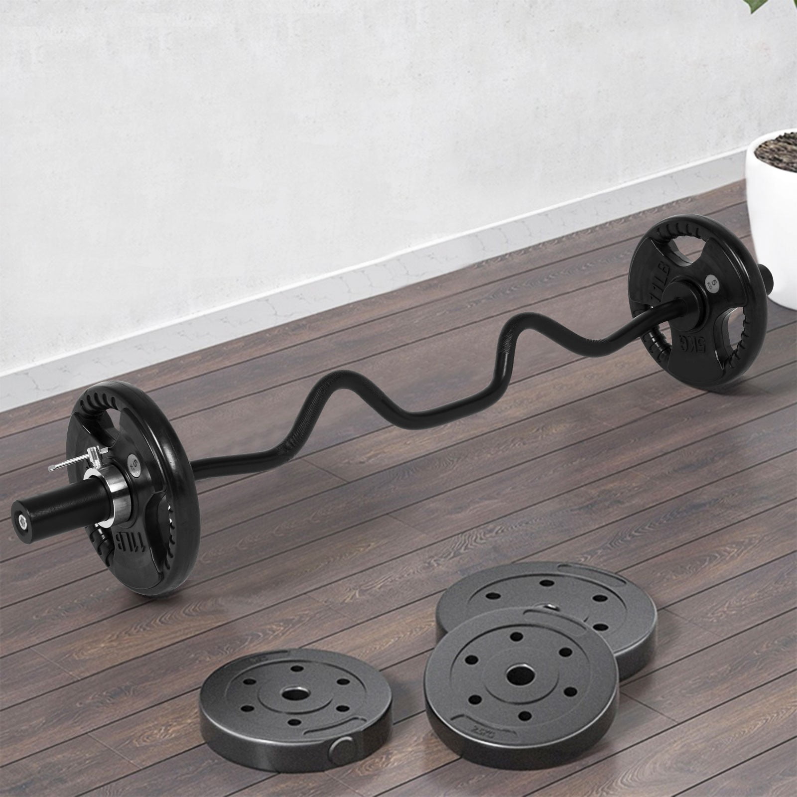 iMESTOU Highquality Discount Black 47'' Barbell Olympic Weight Lifting