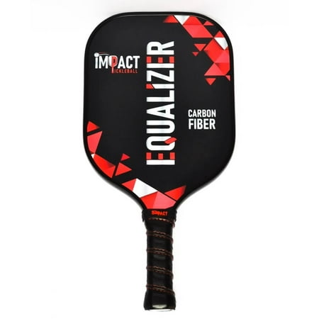 iMPACT Equalizer Pickleball Paddle - UD Carbon Fiber Face, Dual Polymer Honeycomb Core, Granular Graphene Surface Texture, 8 oz, 16mm Thickness