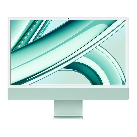 Open Box iMac 24 (Retina 4.5K 10GPU, Green) 4.05Ghz 8-Core M3 (2023) 24 GB & 256 GB Flash HD 4480 x 2520 Dual Boot Mac OS/Win 11 Original Wireless Keyboard/Mouse
