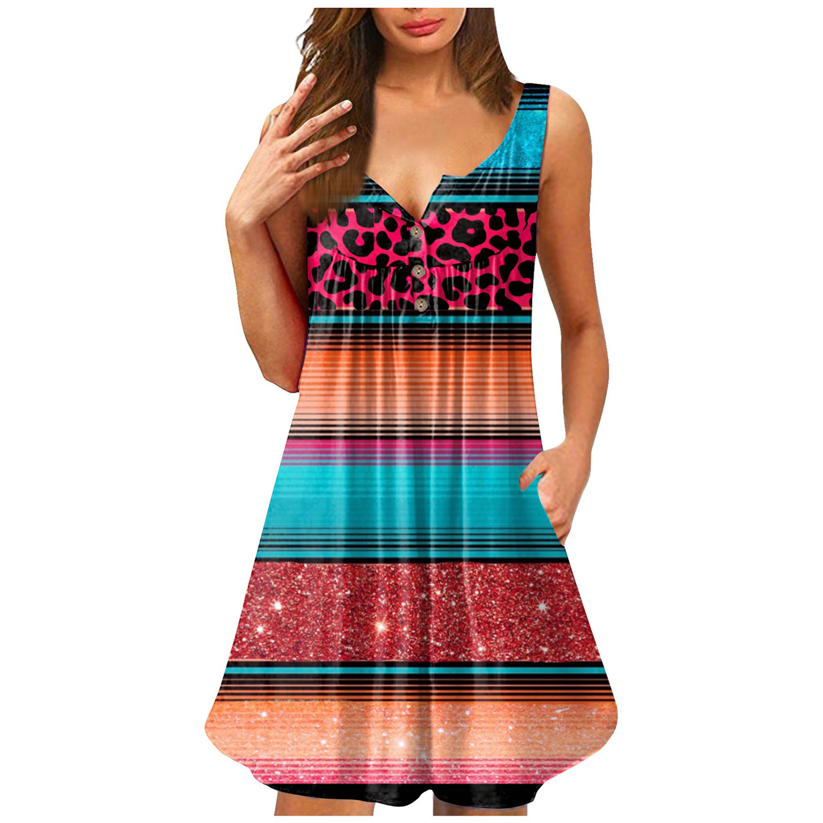 iMai Womens Summer Dresses With Pockets And SleevesSummer Wedding