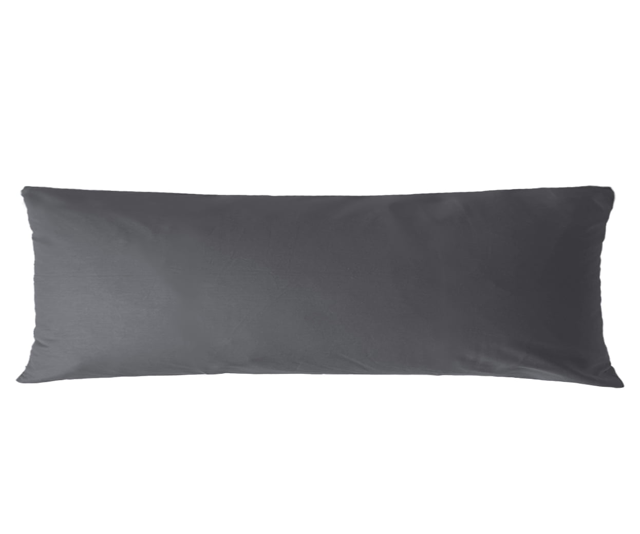 800 Thread Count Egyptian Cotton Pillowcases Set Of 2 - Super Soft Zippered Travel Pillow Cases 16x22 Inches, Dark Grey