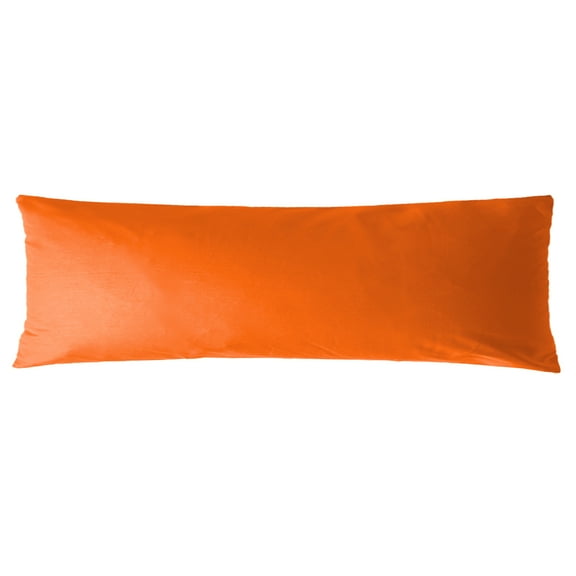 iMaylex Egyptian Cotton Zipper Pillowcases, Soft and Breathable Pillow Case, Orange, Body, 20" x 54"