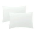 thumbnail image 1 of iMaylex Egyptian Cotton Zipper Pillowcases, Soft and Breathable Pillow Case, Set of 2, White, Standard, 20" x 26", 1 of 7
