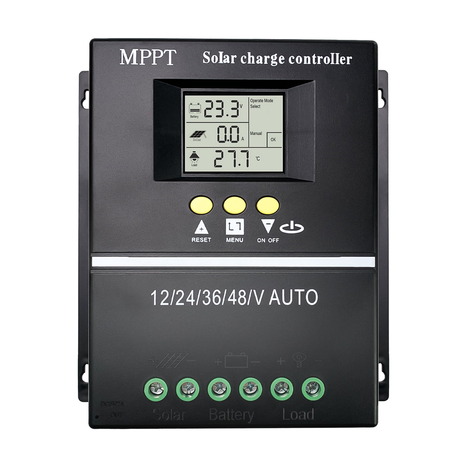 iMeshbean  100A MPPT Solar Charge Controller 12V/24V/36V/48V Solar Panel Battery Regulator
