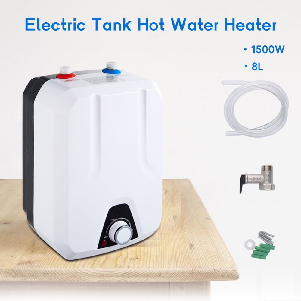 iMeshbean 110V 8L 1500W Electric Tank Hot Water Heater Kitchen Bathroom Home 95°F-167°F US