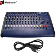 iMeshbean 12 Channel Professional Powered Mixer 2000W Power Mixing Amplifier Amp 16DSP USB