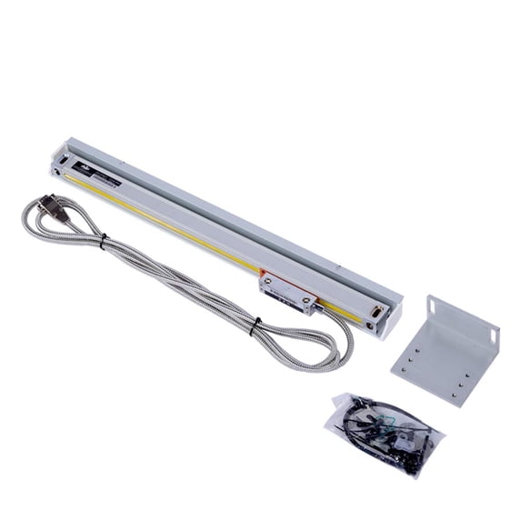 iMeshbean 2/3 Axis Digital Readout and TTL Precision Linear Glass Scale DRO Encoder for Milling Lathe (250mm travel length scale(10"))