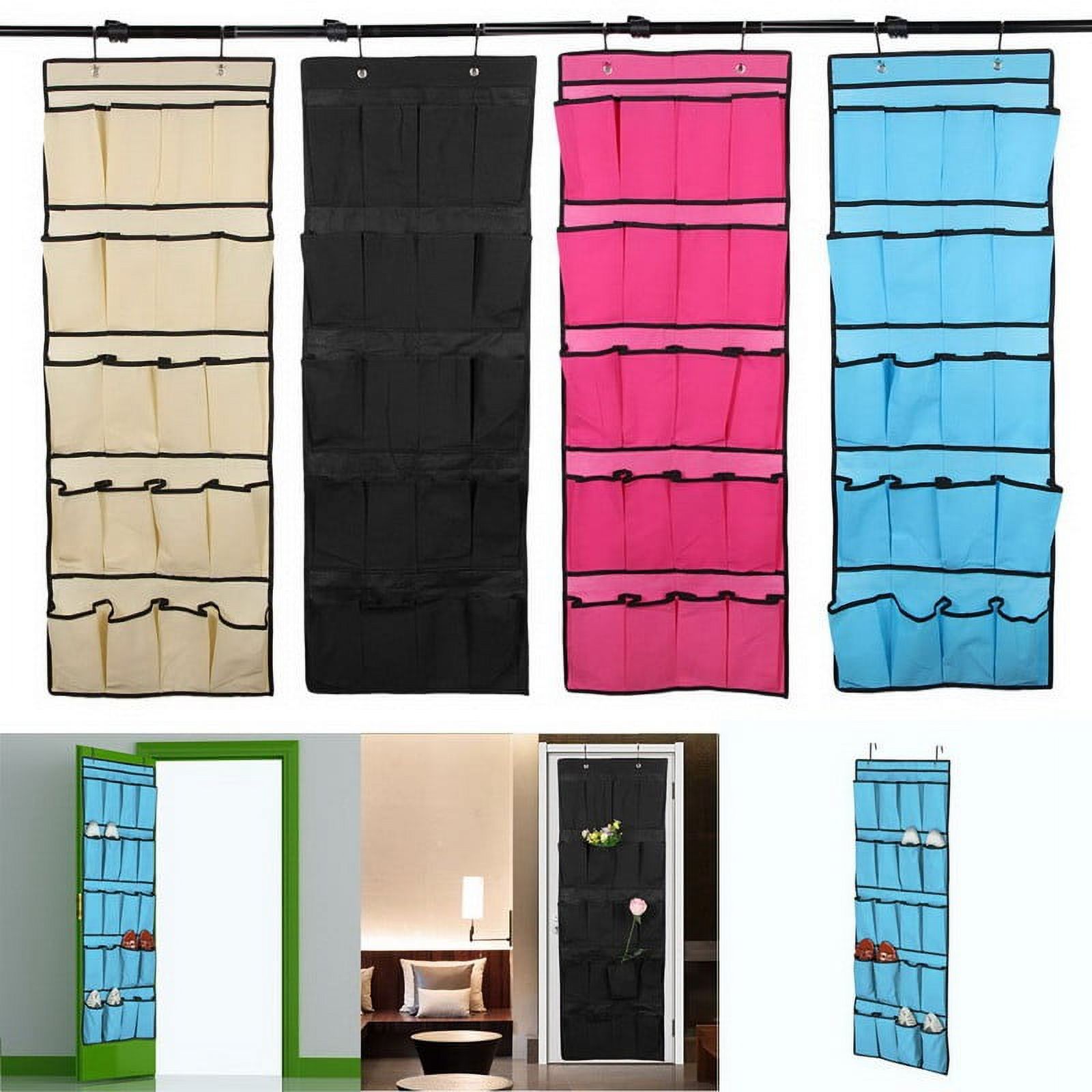 IMounTEK 20 Pocket Over-the-Door Shoe Organizer – Space Saving Hanging Storage Rack