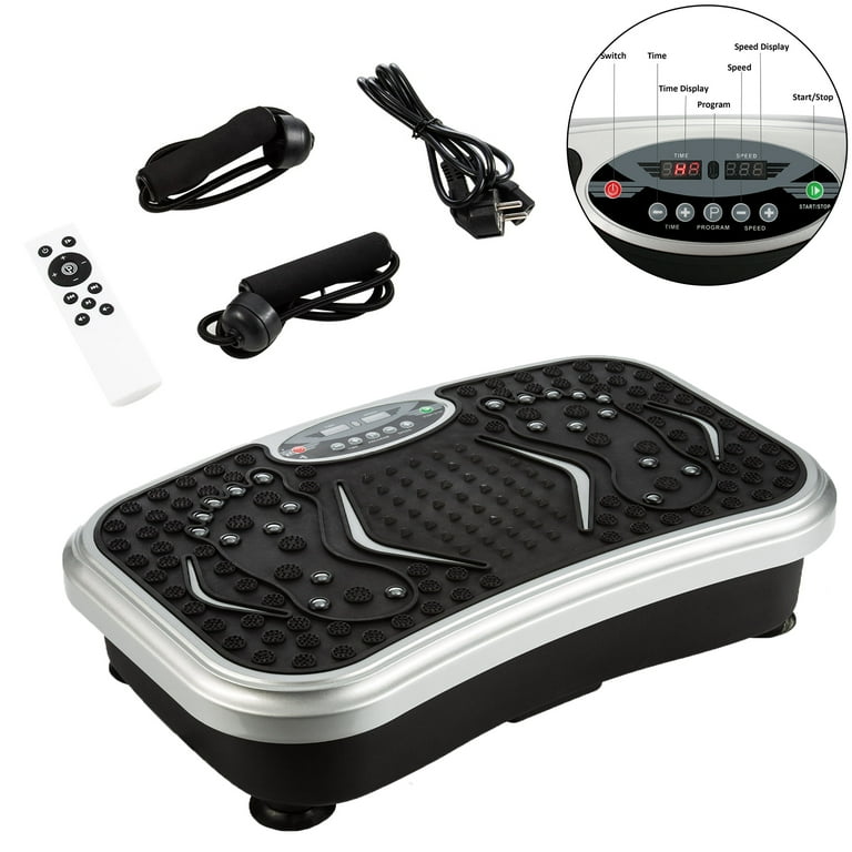 Imeshbean 200w Vibration Plate Exercise Machine Power Fit Body Workout Fitness Platform Standing Shaking Machine 99 Levels