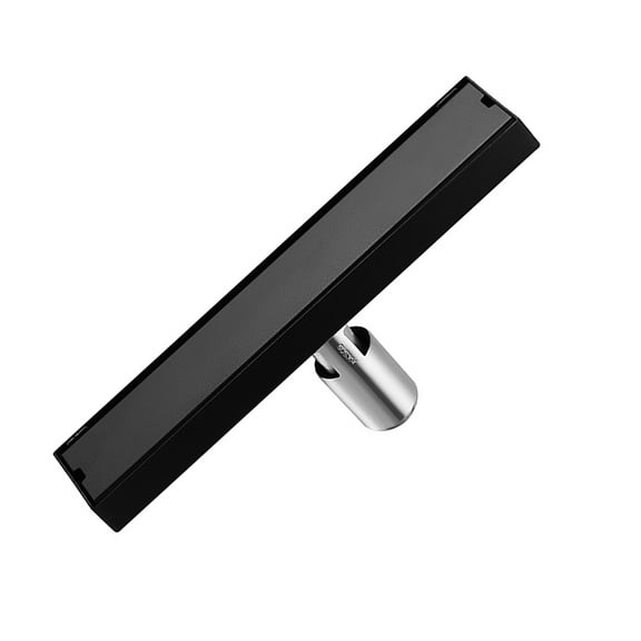 iMeshbean 24-Inch Linear Shower Drain with Tile Insert Grate,304 Stainless Steel Rectangle Shower Floor Drain,Shower Drain with Leveling Feet & Hair Strainer, Matte Black (24 Inch)