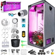 iMeshbean 24"x24"x55" Complete Grow Tent Kit LED Full Spectrum Grow Light Air Filter Kit