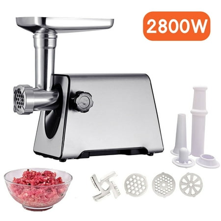 iMeshbean 2800W Electric Meat Grinder, 3 Grinding Plates & 1 Blade, 3-IN-1 Stainless Steel Food Grinder & Sausage Stuffer