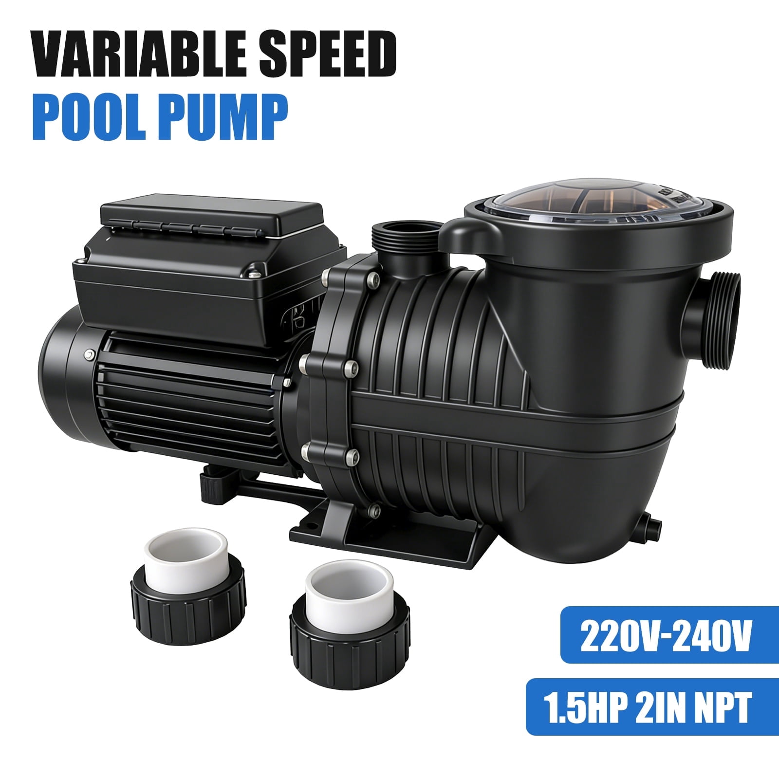 iMeshbean 1.5HP Variable Speed Inground Pool Pump for In/Above Ground ...