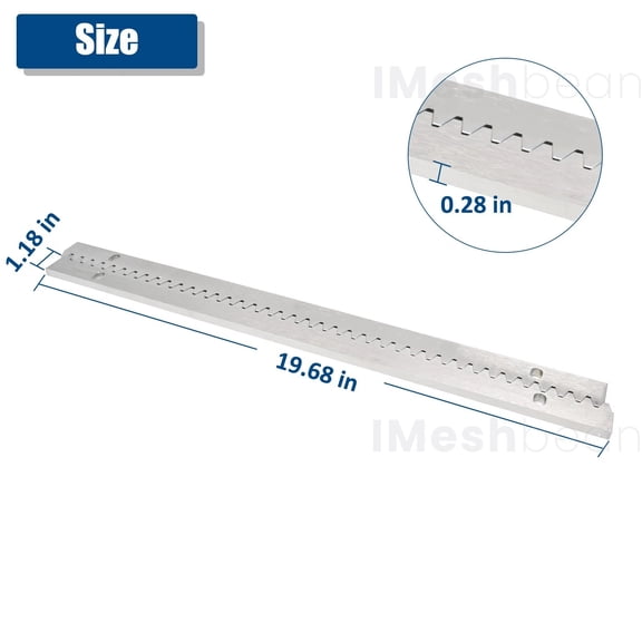 iMeshbean 3.28ft Steel Gear Rack 0.28" Thickness For iMeshbean Sliding Gate Opener Motor