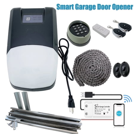iMeshbean 3/4HP 750lbs Smart Garage Door Opener Wifi Chain Drive Motor Ultra-Quiet with Keypad