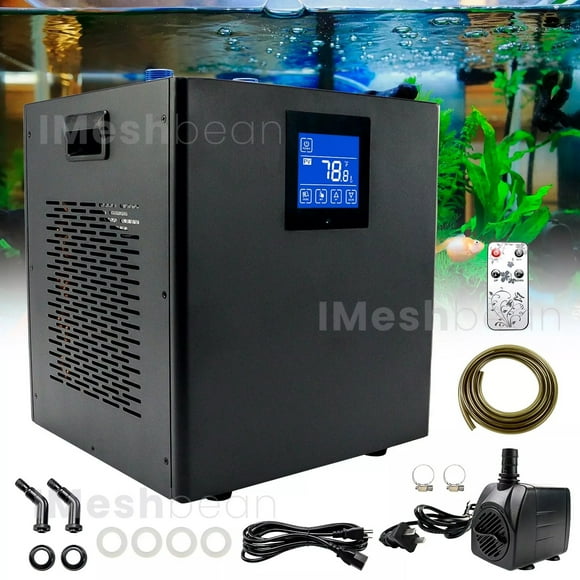 iMeshbean 300L 1/3HP Aquarium Chiller Ice Bath Water Chiller Hydroponic Fish Tank Cooler