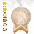 thumbnail image 1 of iMeshbean 3D Humidifier Diffuser Moon Lamp Moonlight USB LED Night Lunar Mist Maker & Light, 1 of 10