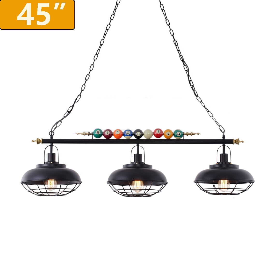 3 In 1 Pool Table IMeshbean Billiard Table Light With Real Pool Balls - Game  Room Ceiling Lamp For Your Man Cave Pool Table Lighting Fixtures Ceiling, image size:1134x1134