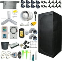 iMeshbean 48"x48"x80" Grow Tent Kit w/ LED Full Spectrum Grow Light & Ventilation Inline Fan