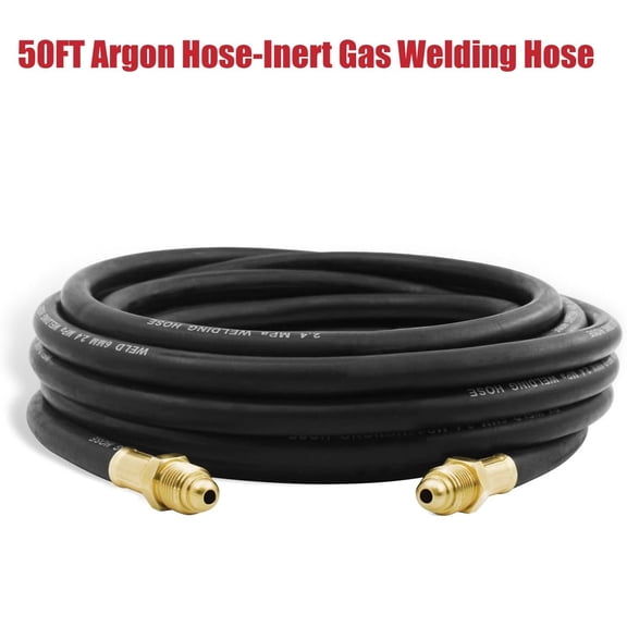 iMeshbean 50FT Argon Flow Hose -Inert Gas Welding Hose for TIG /MIG 5/8" UNF-18RH Fitting