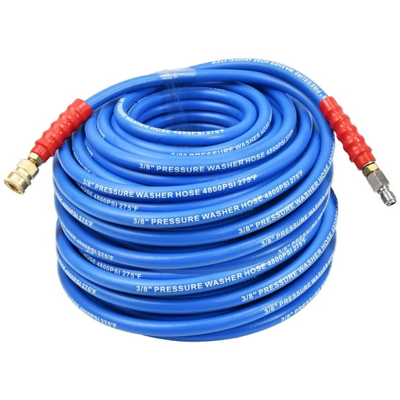 iMeshbean 50FT Hot Water Pressure Washer Hose 3/8" x 4800 PSI Kink Resistant Extension Hose