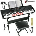 thumbnail image 1 of iMeshbean 61 Key Digital Light Up Music Piano Keyboard Headphones Microphone w/Piano Stand, 1 of 11