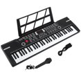 thumbnail image 1 of iMeshbean 61 Keys Keyboard Piano Electronic Digital Piano w/Built-In Speaker Microphone（black）, 1 of 11