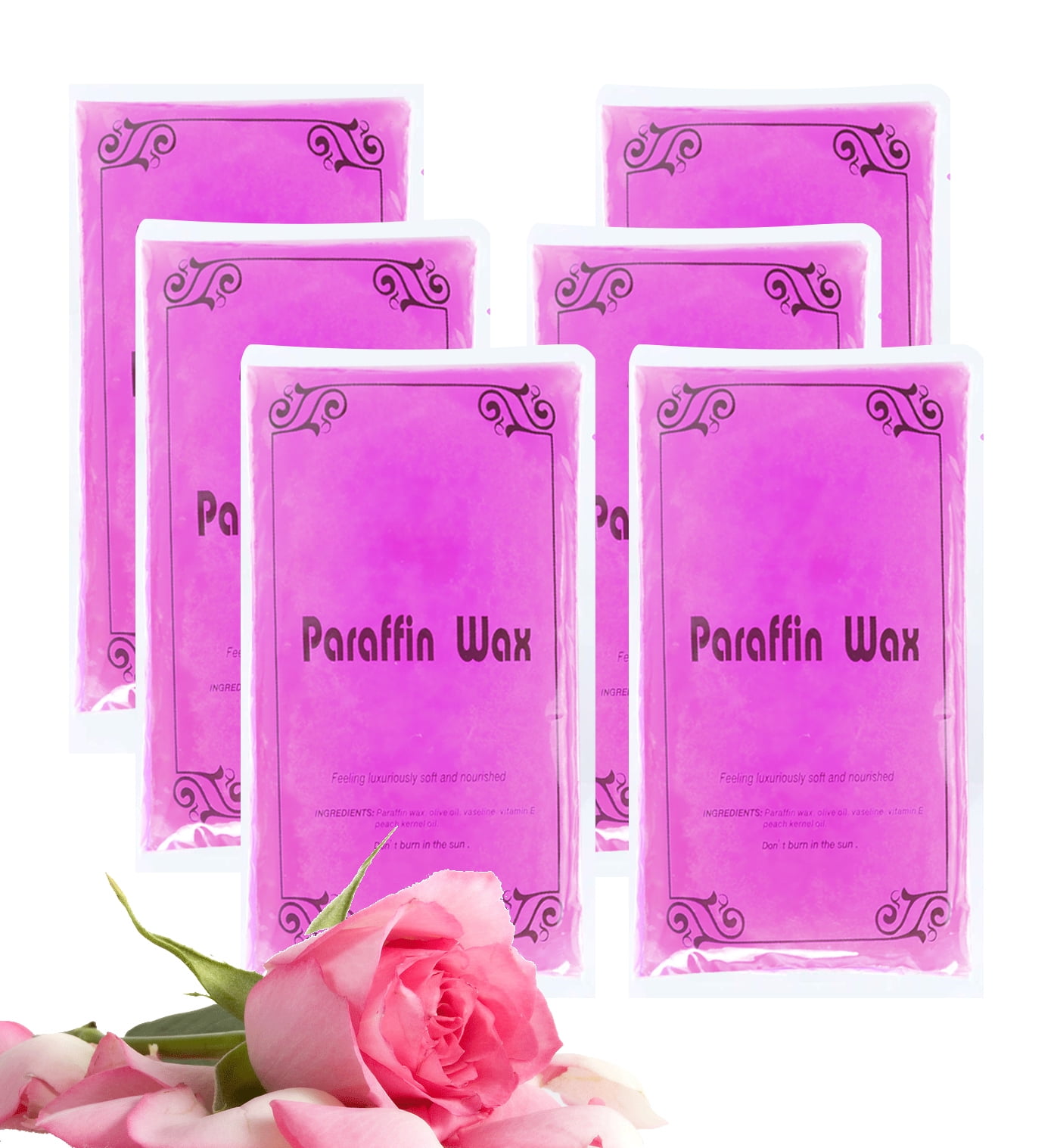 iMeshbean 6LBS Rose Paraffin Wax Refills Hands Feet Moisturizing