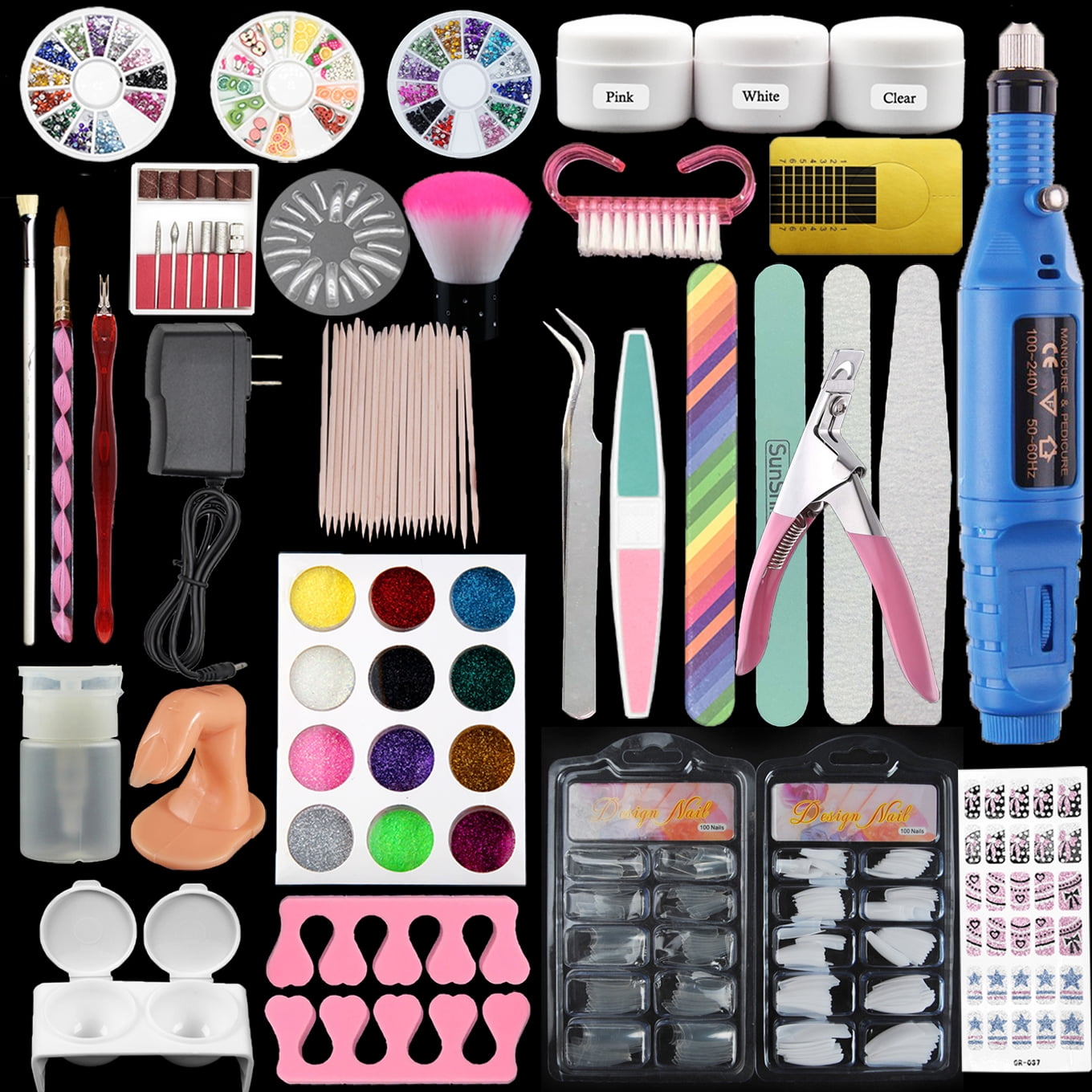 Amazon.com: Acrylic Nail Kit Included Monomer Acrylic Powder and Liquid Set  with Nail Dehydrator and Nail Primer with Cuticle Oil Set Manicure Supplies  : Beauty & Personal Care