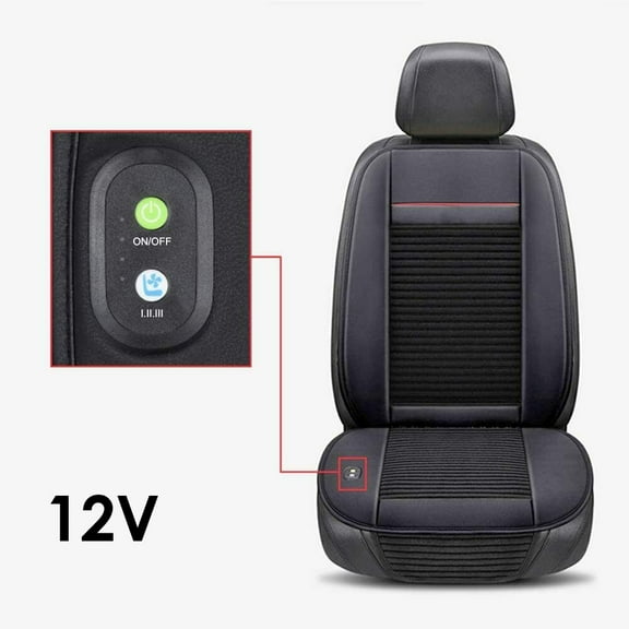 iMeshbean Car Seat Ventilation Mat Summer 3 Fans Single Cold Pad Multi-Function Cooling Pad Car Cushions Cool Down Ventilated Seat Cushion In Summer Fan Cool Seat Cushion