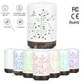 thumbnail image 1 of Imeshbean Ceramic Essential Oil Diffuser, Handmade, Ultrasonic, 100ml, with 7 Color Night Light, 1 of 8