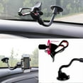 iMeshbean Double Clip 360 Rotating Flexible Car Mount Cell Phone Holder