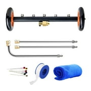 iMeshbean Dual-Function Water Broom Undercarriage Pressure Washer Surface Cleaner 18 inch 4000 PSI Power Washer Underbody Car Washer with 5 Nozzles and 3 Extension Wand