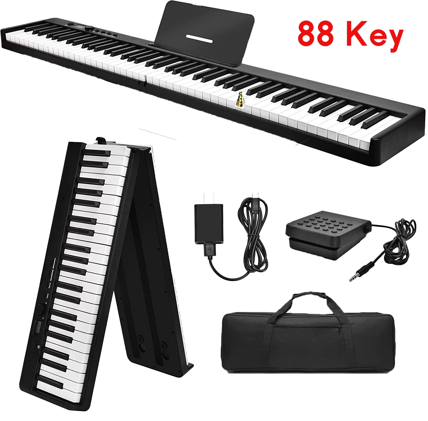 iMeshbean Folding 88 Key Piano Keyboard Electronic Keyboard Piano