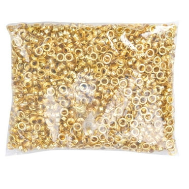iMeshbean Grommets Eyelets 500pcs Gold 1/4 Inch Grommets & Washers For Heavy Duty Hand Press Eyelet Grommet Machine