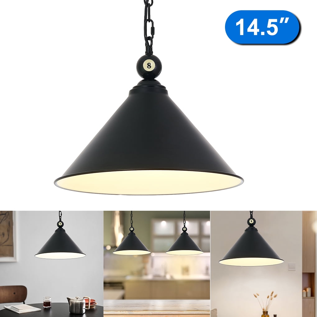 iMeshbean Hanging Pool Table Lights for Pool Table Real Billiard Ball  Design Billiard Ceiling Lamp with Metal Lamp Shades for Game Room Pool  Table Billiards Kitchen Island Dinning Table - Walmart Business, image size:1020x1020