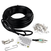 iMeshbean Heat Tape for Water Pipes Electric Heat Tape for Water Pipe Freeze Protection, Heating Cable Pipe Heating Cable, Self-Regulating Heat Tape for Metal and Plastic Pipes, 8W/FT, 120V 80FT