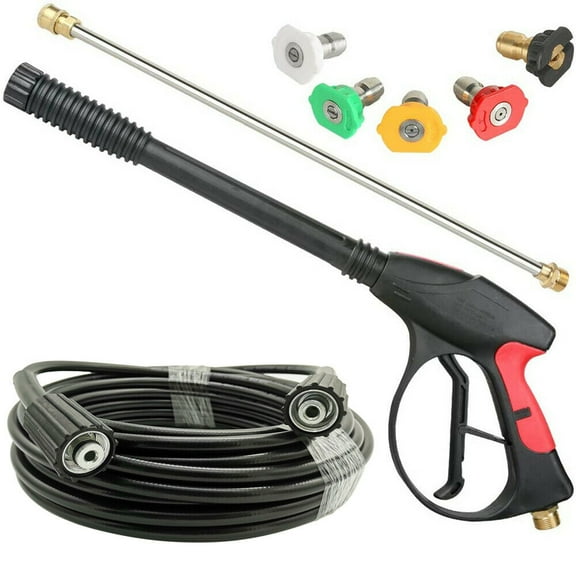 iMeshbean High Pressure Washer 4000PSI Car Washer High Pressure Power Washer Spray Gun Stick and 5800PSI Hose, Tips Kit
