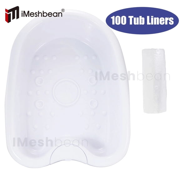 iMeshbean Ion Detox Foot Bath Tub Foot Bath Basin for Ionic Detox Spa Machine w/100 Liners