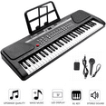 thumbnail image 1 of iMeshbean Keyboard piano 61-Key Electronic Piano Keyboard Music Keyboard Electric Keyboard Digital Piano for Beginners with Built-in Dual Speakers, Microphone & Display Panel, Black, 1 of 13