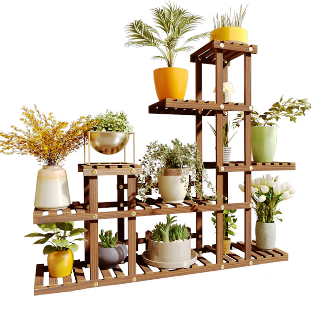 iMeshbean Indoor & Outdoor Corner Plant Flower Display Stand with 13 ...