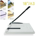 thumbnail image 1 of iMeshbean Paper Cutter, 18" A3 Stack Paper Trimmer,Heavy Duty Metal Base Paper Slicer with Safety Guard and Blade Lock,Guard Rail Paper Press Tool,12-Sheet Capacity for Standard Cutting, 1 of 8