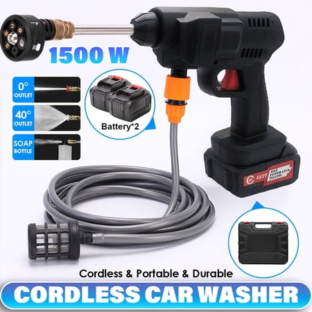 iMeshbean Portable Cordless Electric High Pressure Water Spray Gun Car Washer Cleaner Tool