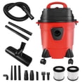 thumbnail image 1 of iMeshbean Portable Wet-Dry Vacuum, 4 Gallon/5 Peak HP, Compact & Lightweight with 1-1/4 inch Hose, Integrated Storage, and Convertible Blower for Quick Clean-Ups at Home, Garage, or Car, 1 of 14