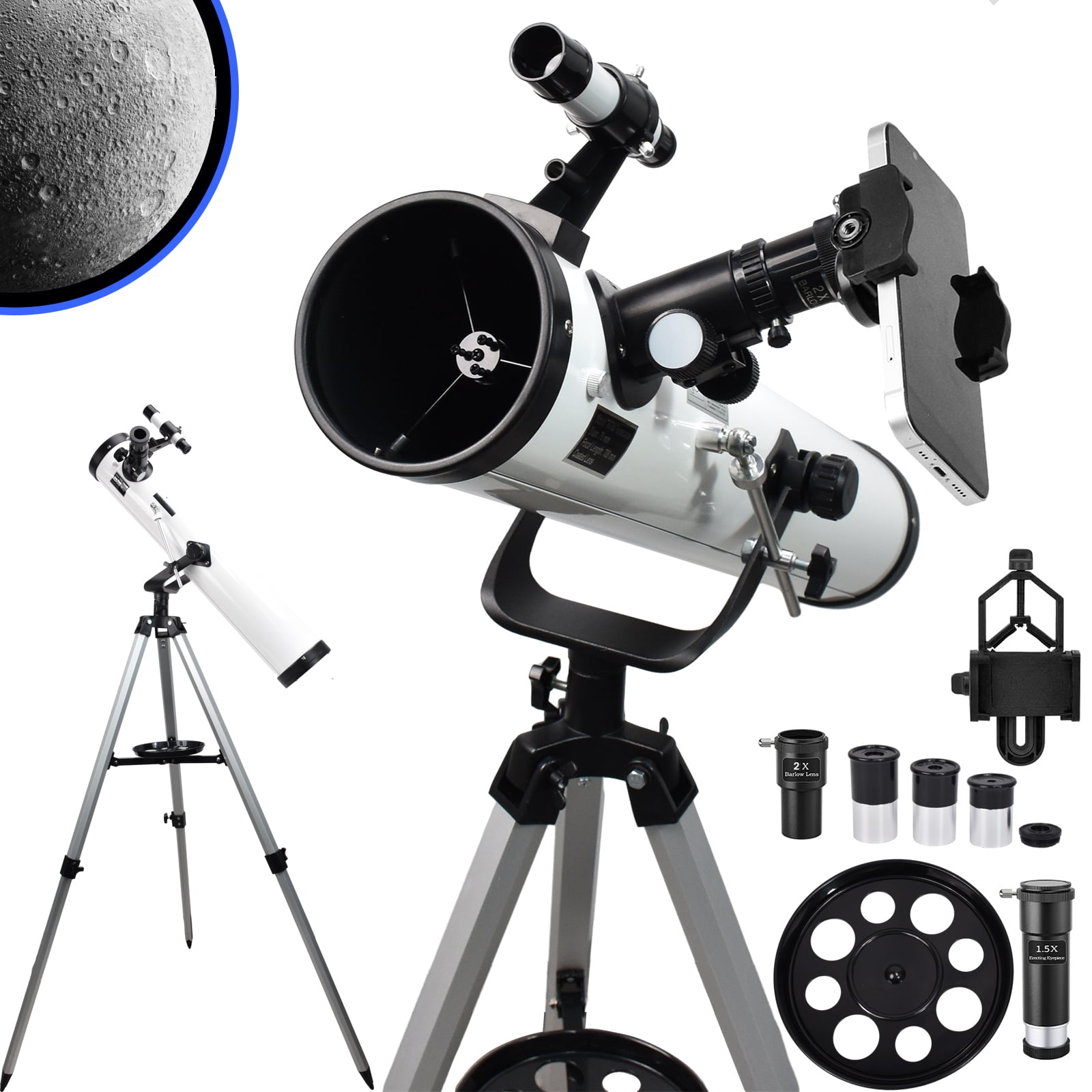 iMeshbean Reflector Telescope, 76mm Aperture 700mm Focal Length