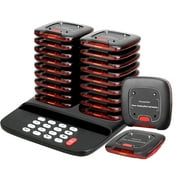 iMeshbean Restaurant Pager System, Pagers for Restaurants, 6500ft in Open Area, Mute Keyboard, Check Call Log, 20 Pagers and Beepers for Restaurant, Food Truck, Factory, Hospital