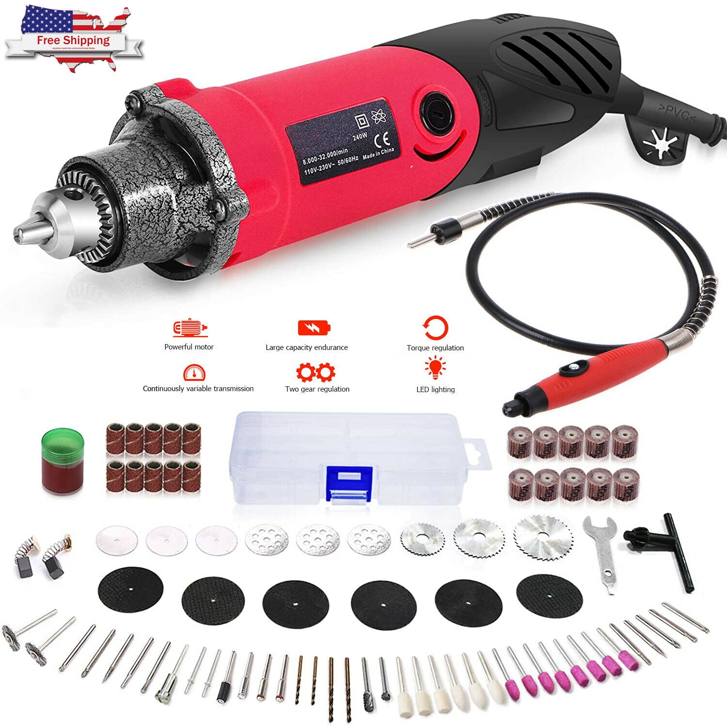 Fashion Craft Drill Hobby Electric Rotary Mini Drill Grinder Sanding  Engraving Set Tool